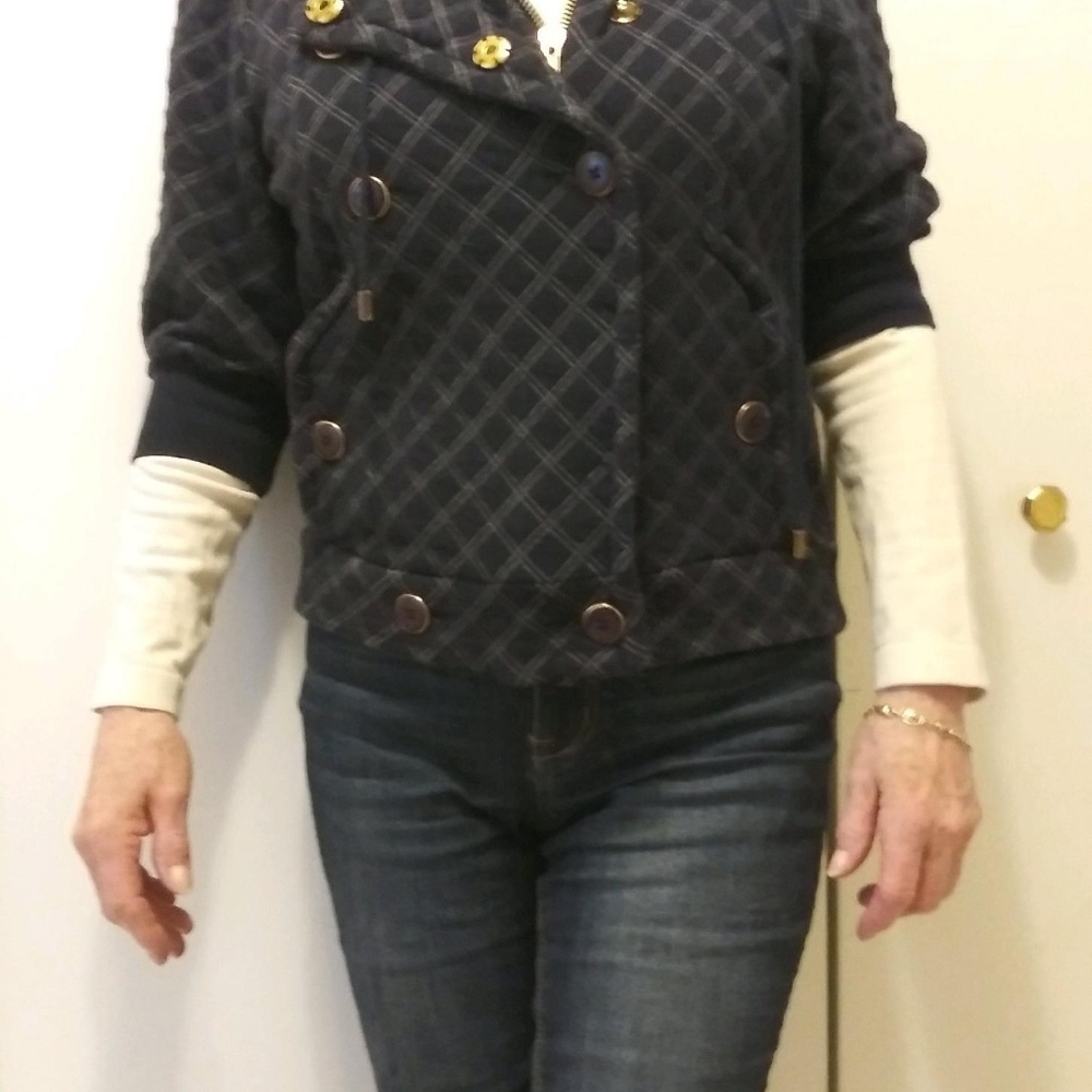 Mark Jacobs hoodie zippered thick cotton jacket